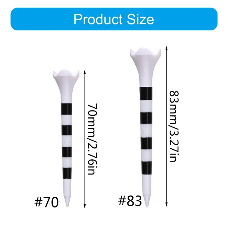 20Pcs Low Resistance More Distance Consistent Height Tees Golfs Driver