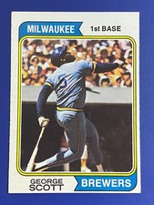 ⚾ 1974 Topps Baseball Base Card #27 George SCOTT - EXMT or better ⚾