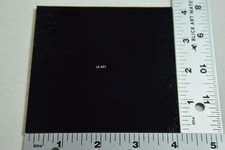 1 - 3mm BLACK 4" x 4" BULLSEYE GLASS SQUARE TILE 90 COE TEDTED COMPATIBLE