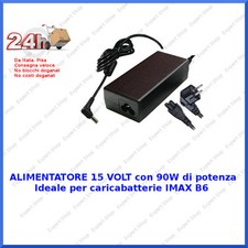 ALIMENTATORE 15VOLT 90W IDEALE PER IMAX B6 E ALTRI Modelli CARICABATTERIE LIPO  
