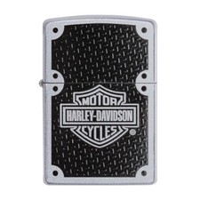 Original Zippo Feuerzeug Harley Davidson Bar & Shield – Hochglanz Chrome, USA-made, Im Geschenkkarton