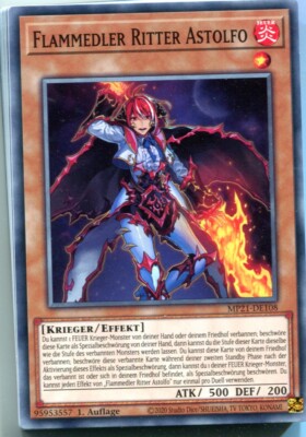 Yu-GI-OH Flammedler Ritter Astolfo Common MP21-DE108