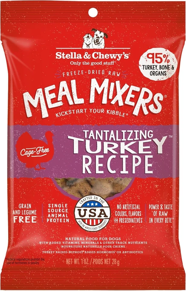 Mezclador de comidas de pavo Stella & Chewy's adorno de comida para perros (1 oz) rico en proteínas sin granos Foto 2 de 4