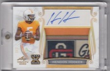 2023 Leaf Trinity Football - RPA Hendon Hooker 3/7 TAG Logo Patch Auto ZJ