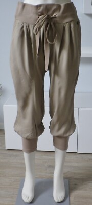 3 Suisses Pluderhose Haremshose 3/4 7/8 Hose Capri Bermuda beige 42 XL NEU NP55 