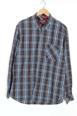 Chemise décontractée MCS hommes taille XL manches longues à carreaux VR0666 - Photo 1/4