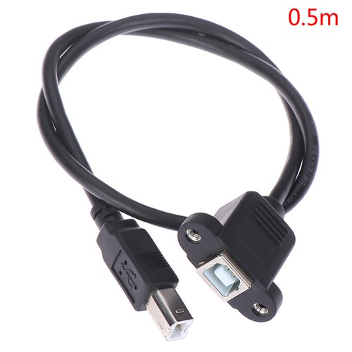 USB 2.0 Type B Male to Type B Female Printer Extension Cable With Panel Mount&$i - Picture 15 of 15