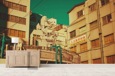 3D Japanese Street Building Wallpaper Wall Murals Removable Wallpaper 203