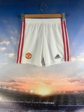 Manchester United Home Football Soccer Shorts 2020 Adidas Young Size 2XS 5-6YRS