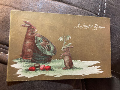 A Joyful Easter w/ Rabbits Jumping out of Hat