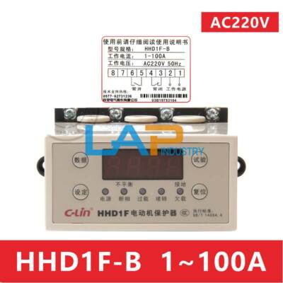 1PCS New For C-Lin Motor Protector HHD1F-B 1~100A AC220V