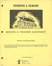 MONSTER & TREASURE ASSORTMENT SET ONE EXC+! MONO TSR Dungeons Dragons D&D Manual