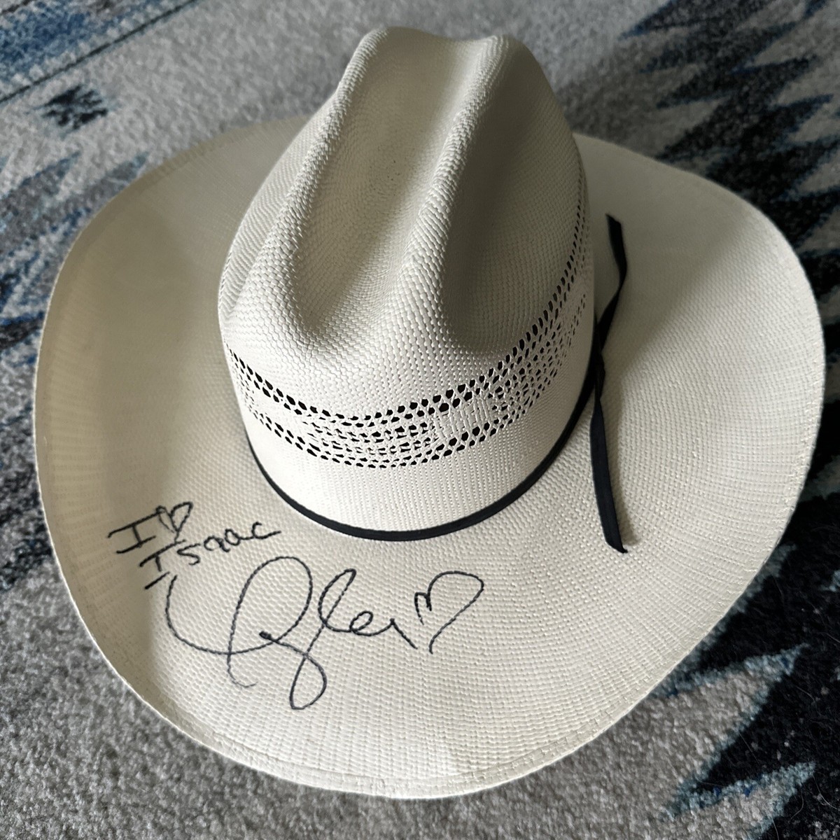 TAYLOR SWIFT Autographed Signed Lone Star Hats Straw Cowboy  display picture 3