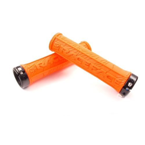 Race Face Half Nelson with Locking On Handlebar Grip MTB Bicycle - Orange/Black