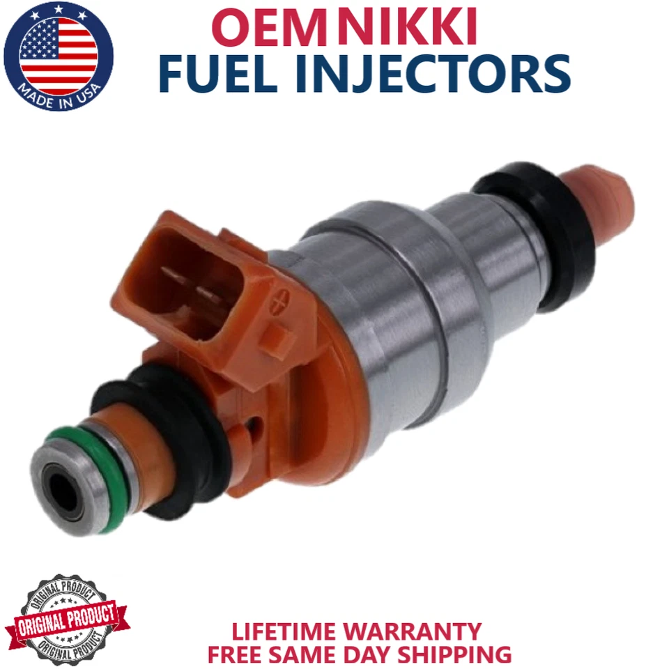 NEW x4 GENUINE NIKKI Fuel Injectors For 1991, 1992 Plymouth Colt 1.5L I4 - Image 2 of 4