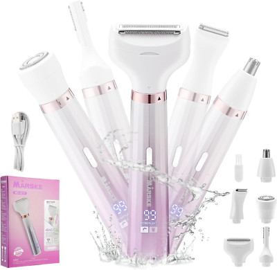 Afeitadoras eléctricas para mujer, Bikini eléctrico 5 en 1 para mujer. VIP