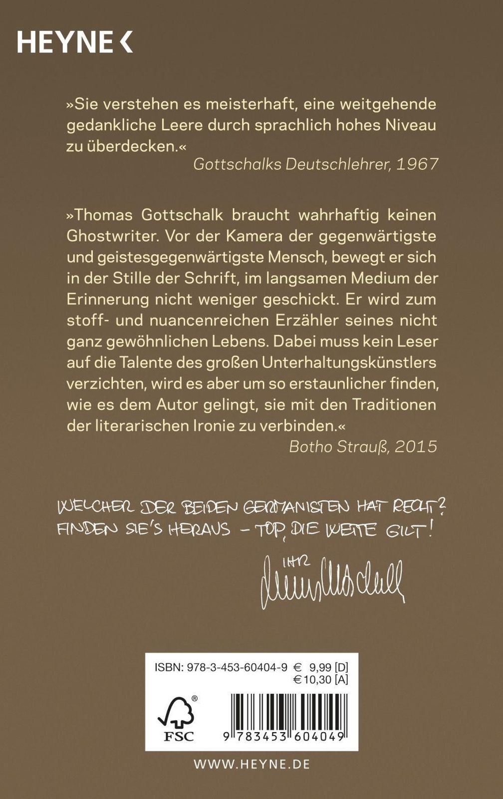 Thumbnail - Herbstblond | Die Autobiographie | Thomas Gottschalk | Taschenbuch |