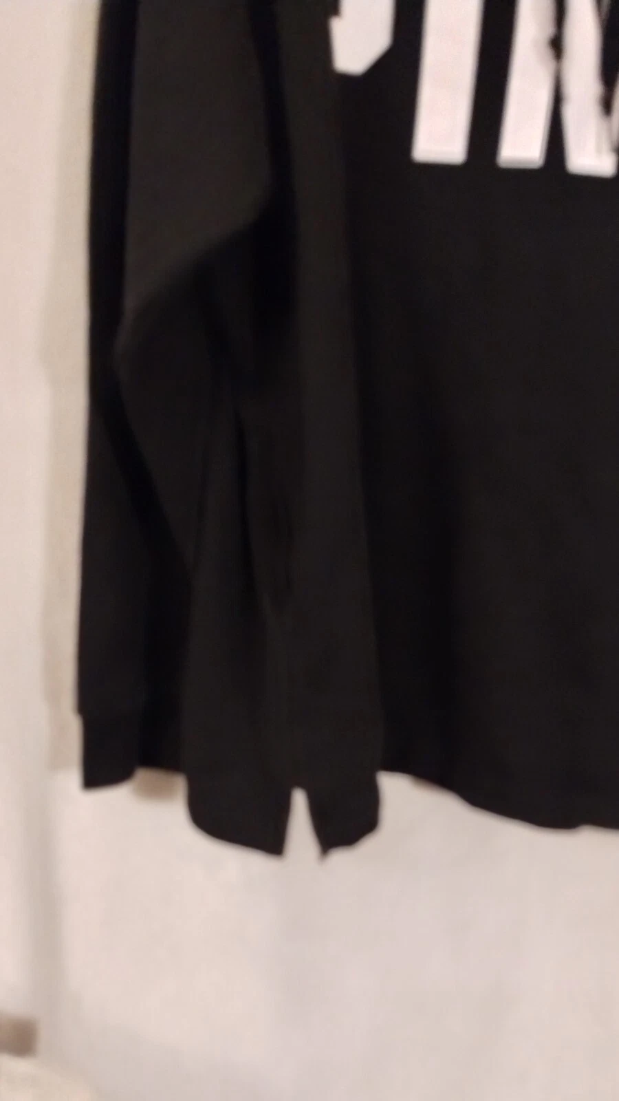 UNDERCOVER Felpa donna con cappuccio nera taglia S con tasche Victoria Secret ROSA