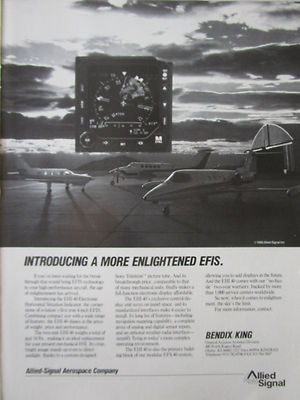 3/1989 PUB ALLIED SIGNAL BENDIX KING EFIS EHI 40 LEARJET 31 BEECHCRAFT AD