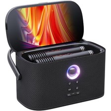 Portable Karaoke Machine for Adults, Built-in Lyrics Display and Screen, 2 Se...