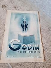 brochure illustrée  Poëles Godin , année 1935