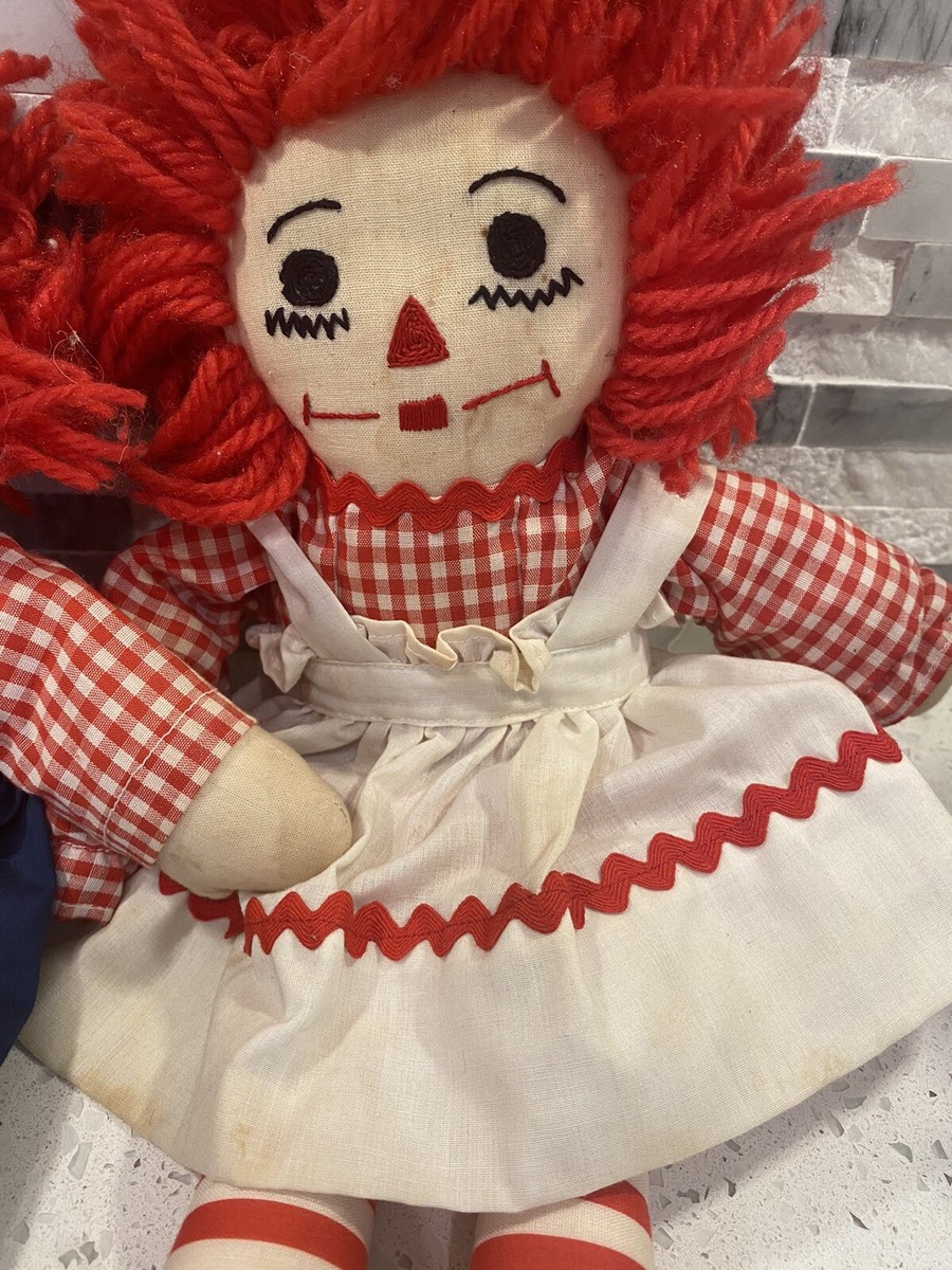 Vintage 15 Inch Raggedy Ann & Andy Dolls! | eBay