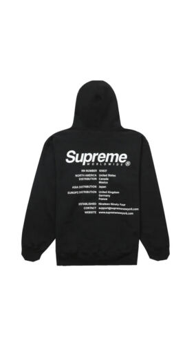 Supreme Worldwide Hooded Sweatshirt Black Size M | eBay