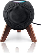 Real Wood Stand for Homepod Mini 2020 Released , Wooden Holder Tripod with Metal