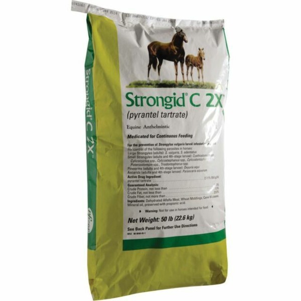 Pfizer Strongid C2x Horse Wormer 50 LB Bag for sale online eBay