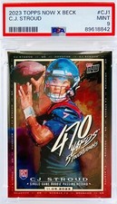 2023 Topps Now Beck X CJ Stroud RC Rookie Card #CJ1 PSA 9 🔥Limited PR