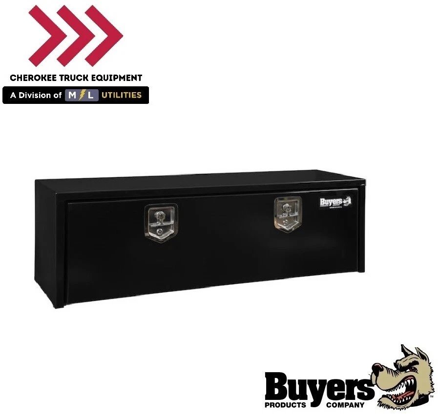 Black Steel Underbody Truck Tool Box with T-Latch Series