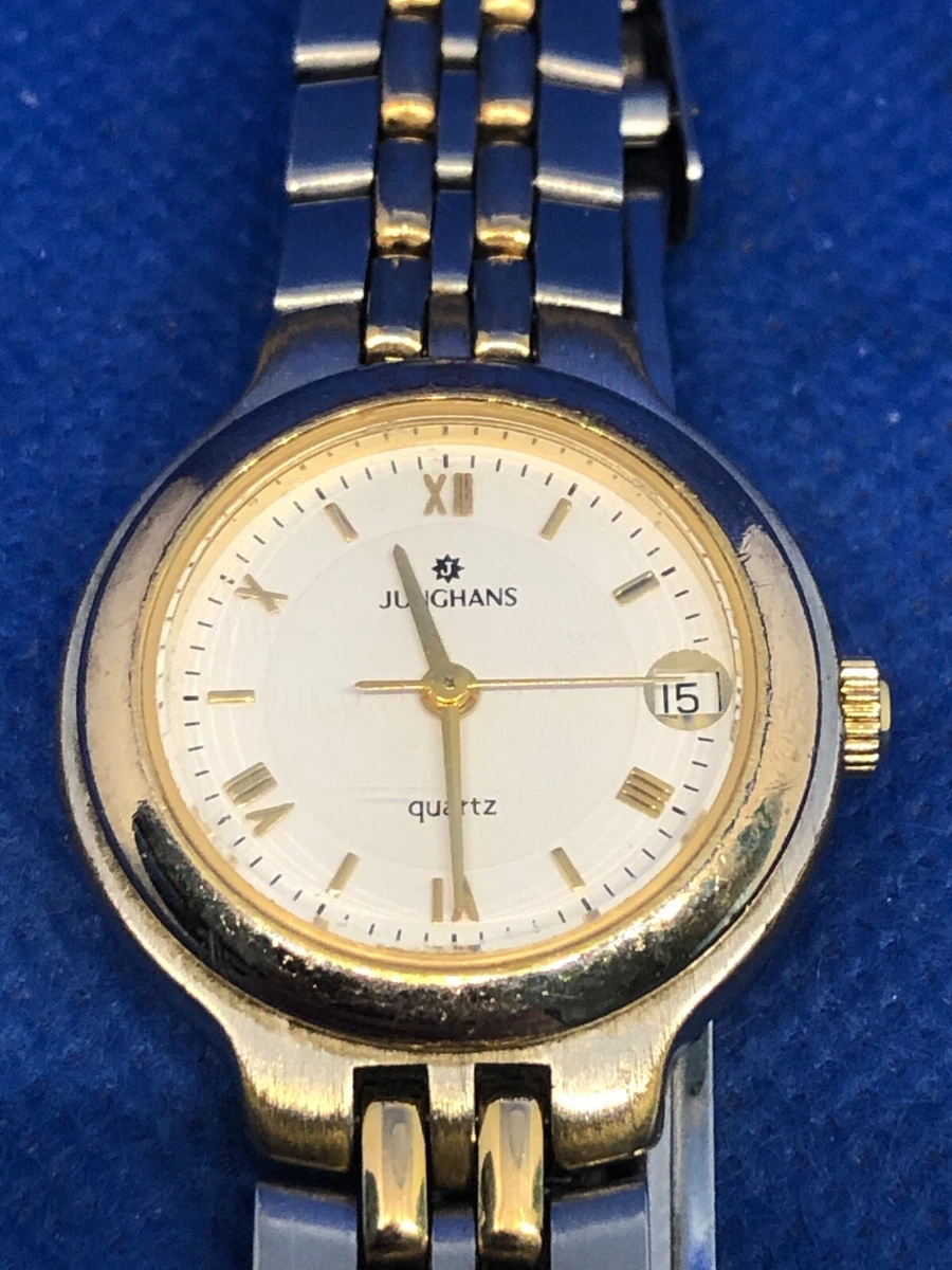 Vintage Women s Ladies Watch Watch JUNGHANS Quartz Date 47 1214 Metal Band Watch