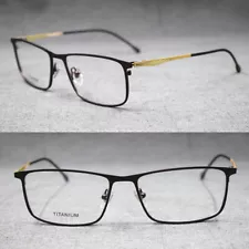 Men Spring Hinges Titanium Alloy Eyeglass Frames Full Rim Glasses Myopia 