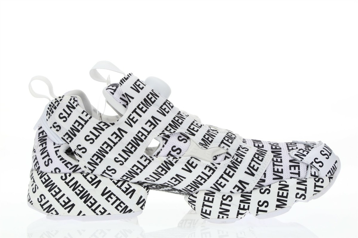 VETEMENTS 160377 Instapump Fury Monogram Polyester Sneakers
