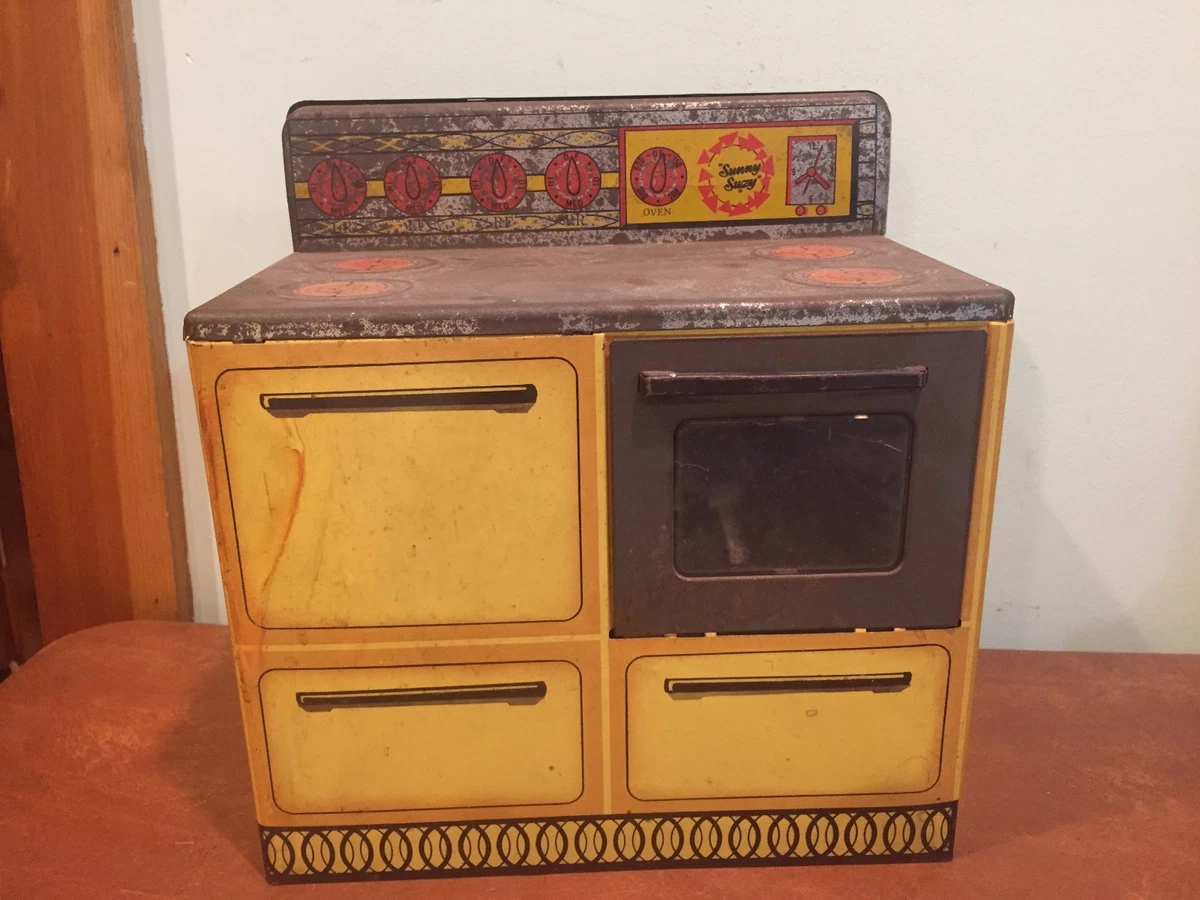 Antique Vintage Tin Kitchen Toy Wolverine Sunny Suzy Doll Oven Stove | eBay