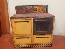Antique Vintage Tin Kitchen Toy Wolverine Sunny Suzy Doll Oven Stove