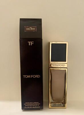 Tom Ford Shade & Illuminate Soft Radiance Foundation 7.5 Shell Beige  1 oz New