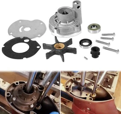 EM-AUTO 382296 Outboard Water Pump Impeller Rebuild Kit For Evinrude Johnson 9.5hp 10hp