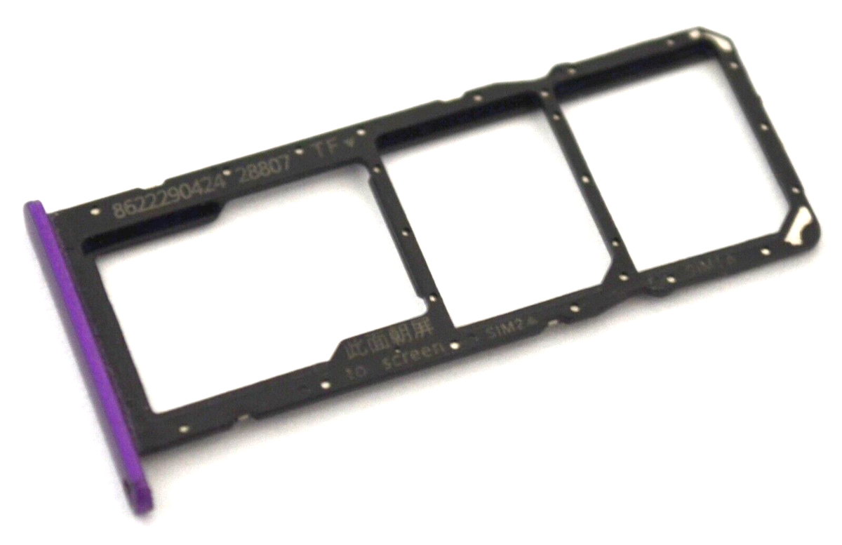 OEM HUAWEI Y6p MED-LX9 REPLACEMENT PURPLE DUAL SIM MICRO SD CARD