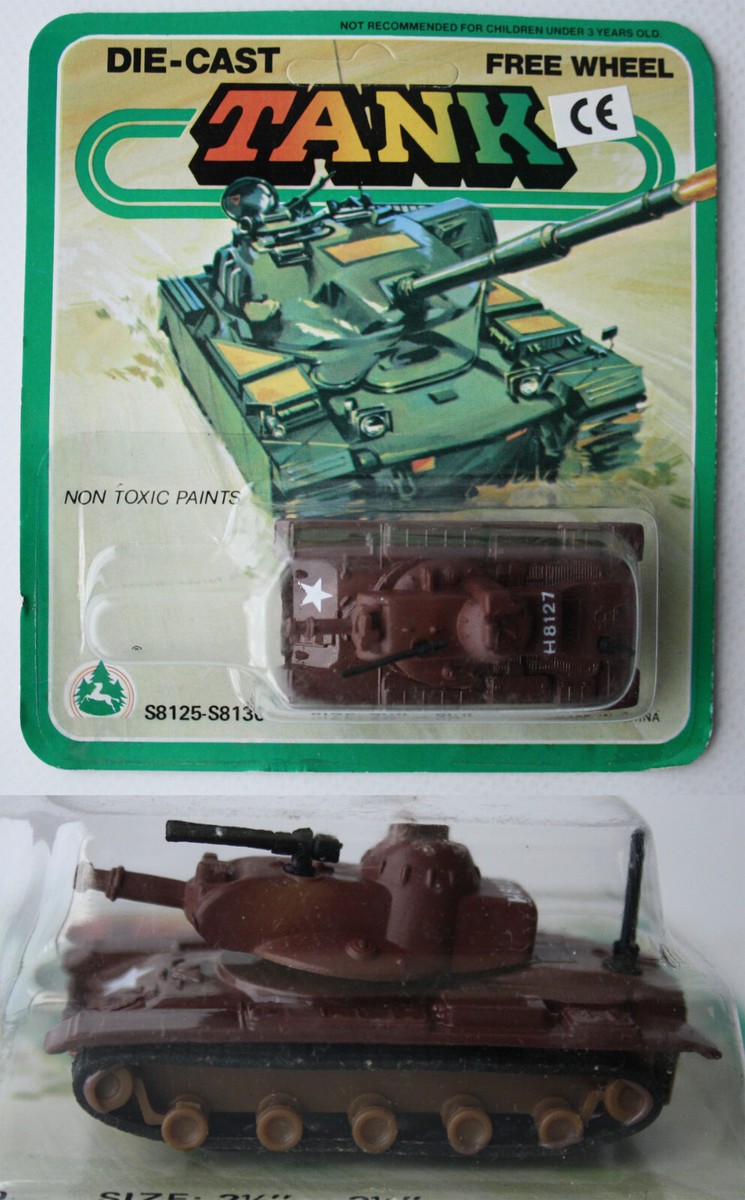 VINTAGE 80'S USA M-60A2 ARMY TANK H8127 DIE CAST FREE WHEEL SUMMER