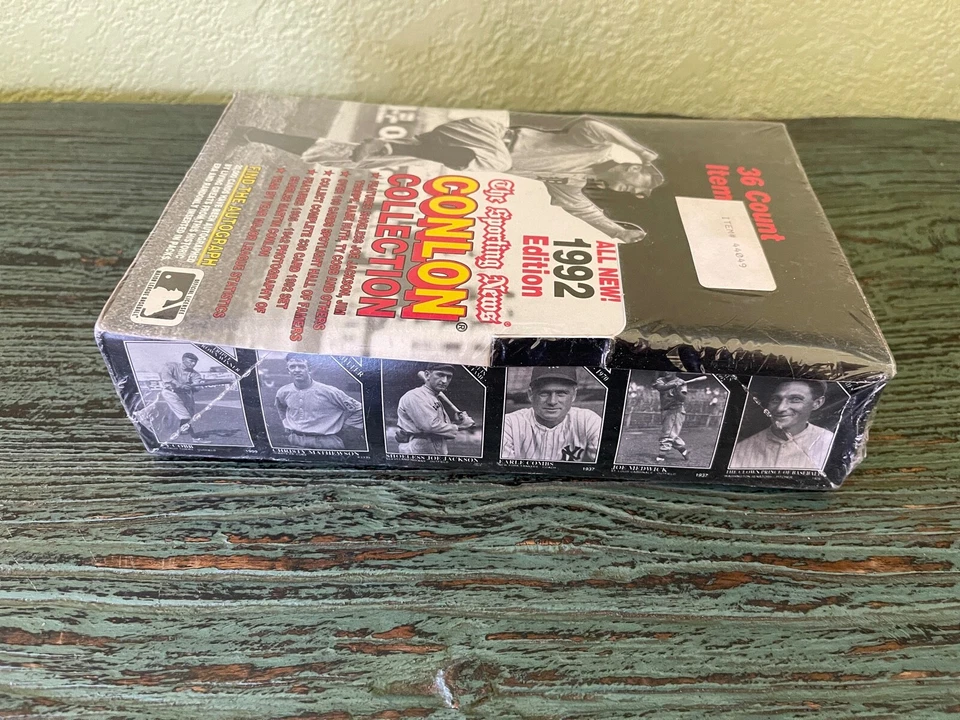 1992 Mega Cards The Sporting News Conlon Collection Baseball Box Set Sealed NEW! - Image 4 of 4