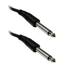 15ft 1/4 inch Mono Patch Cable, 1/4 Male 15 foot 10A1-61115