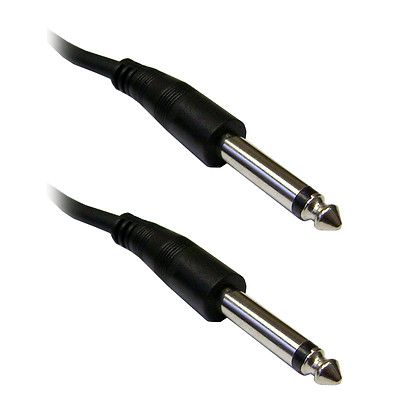 6ft 1/4 inch Mono Patch Cable, 1/4 Male  6 foot  10A1-61106