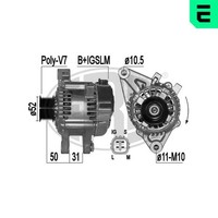 ERA Lichtmaschine Generator Lima 209427A 14V FüR Toyota Land Cruiser Prado VVT