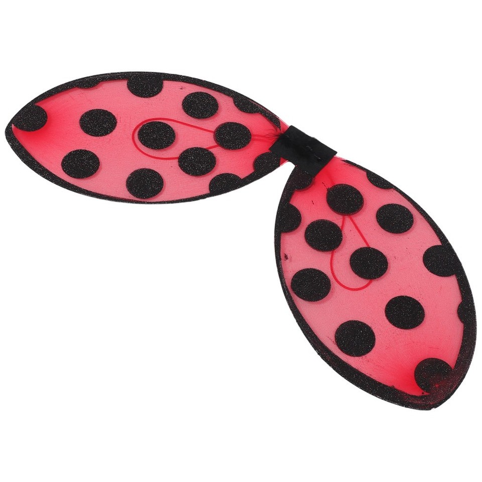 Red Day Prop Durable Red Ladybug Wing Prop for Girls Birthday Halloween Performance ...