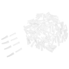 200pcs Tweezer Protector Cap: Plastic Transparent Tweezer Tip Covers Eyelashes