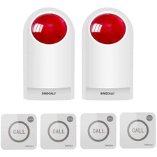 Stroboskop-Sirene Sirenen Alarm mit Licht für die häusliche Pflege Lautes SOS...