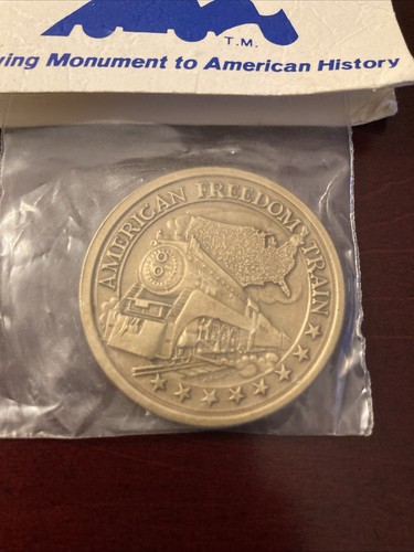 Moneta gettone commercio treno libertà americano viaggio bicentenario 1776 - 1976, NUOVO - Foto 2 di 3
