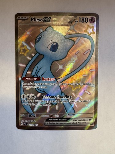 SV: Paldean Fates #216/091 Mew ex Holo - Picture 1 of 2