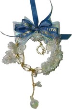 Crystal Butterfly Car Mirror Hanging Accessories, Crystal Auto Hanging Ornament